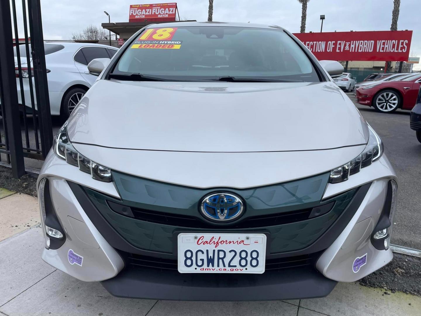 2018 TITANIUM GLOW /BLACK Toyota Prius Prime (JTDKARFP6J3) , located at 744 E Miner Ave, Stockton, CA, 95202, (209) 944-5770, 37.956863, -121.282082 - Photo#2